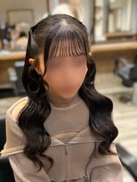 ヘアセット アリエス 新宿駅前店(aries) くるりんぱハーフツイン