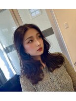 リップル(hair salon Ripple)&nbsp;重ためミディアムウェーブ