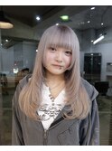 シルバーベージュ/レイヤーカット
