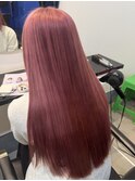 コーラルピンクダブルカラーインナーカラーケアブリーチ