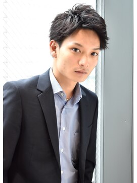 リップスヘアー 銀座(LIPPS hair) ビジネスツーブロックネープレスアップバングジェントルショート