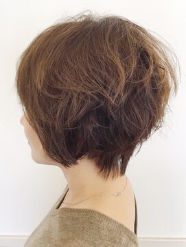 ヘアークリアー 春日部 大人可愛い襟足スッキリ立ち上げパーマスタイル/30代40代50代