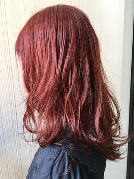 トムキャット(TOM CAT) 秋冬カラー ブリーチ ダブルカラー 韓国アイドル風 赤 ボルドー