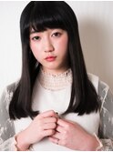 黒髮ストレートエク重めスタイル★QUATRO24★
