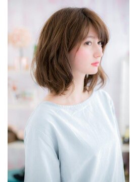 ミック ヘアアンドビューティー 大山店(miq  Hair&Beauty) ふんわりカールの束感ミディ