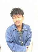 【津賀 涼】大人カッコいいウエットラフ感パーマ☆韓国マッシュ