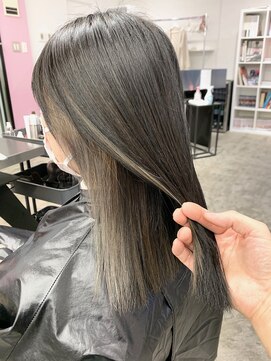 ディーカヘアーセンダイ(Di KA HAIR sendai) インナーカラー/ロブ/グレージュ/ベージュ