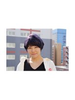 ヘアメイク マルナ 大通店(HAIR MAKE MALUNA) 【MALUNA カラーリスト神】deep violet ×　short