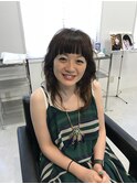 インナーカラー×パーマスタイル