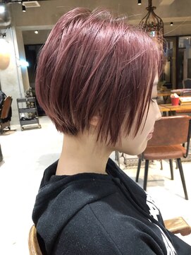 ロジッタ(ROJITHA) 20代30代40代 人気のピンクアッシュ×ショートボブ【ROJITHA】