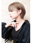 [OCEAN Hair&Life藤原純] 丸みショートボブ×シアグレージュ☆