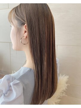 スリーバイキープ 尾山台(THREE by KEEP) 【THREEbyKEEP尾山台】艶カラー×ナチュラルストレート