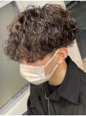 ツイストスパイラルパーマ刈り上げツーブロックメンズパーマ