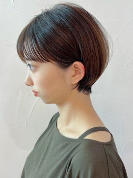 アイティーバイアルバム 藤沢店(IT by ALBUM) ミニショート_斜めバンググレージュカラー_ba409201