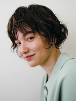 ピズム(PISM)&nbsp;ボブショート/ダークアッシュ/イメチェン/ふんわりカール