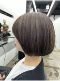 ★デザインカラー/レイヤーカット/ウェットヘアオリーブベージュ