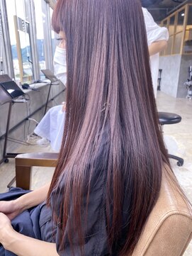 フリーラ 横浜(freera) 黒髪/グレーベージュ/レイヤーロング/前髪パーマ[横浜駅]