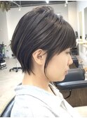 黒髪/グレーベージュ/レイヤーロング/前髪パーマ[西船橋/津田沼]