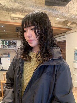 ラレイ(Lalei) ミディアムレイヤー×ニュアンスパーマ/パーマ/スパイラルパーマ