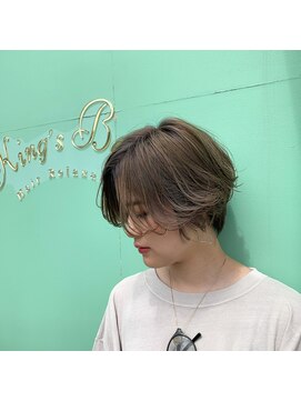 キングスベリー(Hair Relaxation King's Berry) レディースセンターパート×ハンサムショート