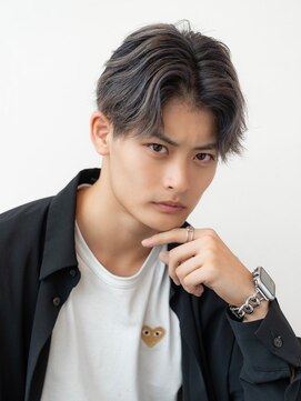 イオ 本厚木(io) メンズバレイヤージュセンターパートツーブロモテ髪