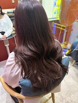 ローレンジウ(LOREN JU)&nbsp;透明感髪質改善ベージュダブルカラーミルクティーグレージュ