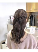 パーティーヘアセット/ハーフアップ