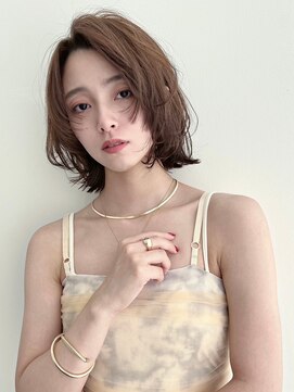 ユーフォリア 新宿店(Euphoria) 美髪こなれミディ外ハネボブ前髪艶感ボブウルフ