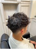 スパイキーショート/スペインカール<理容室>[メンズ/床屋/神田]
