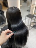 乾かすだけで艶髪ストレートになる縮毛矯正をぜひ！博多美容室