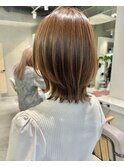 レイヤーボブ　ボブ　レイヤーカット　ミディアムボブ　レイヤー