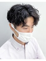 メンズサロンラシルバイレストプラス(MEN'S SALON racil by rest plus) コンマバングスパイラルパーマ