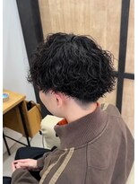 エッジ(EDGE)&nbsp;大分メンズ刈り上げマッシュ波巻きスパイラルパーマスタイル