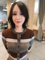 サンドパールス 仙台店(sand PALCE)&nbsp;髪質改善/大人ガーリー/似合わせカット/ショートボブ前髪/仙台