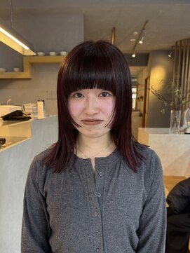 ミー(mii) 【mii】ステップカット/顔まわりカット/レッドブラウン