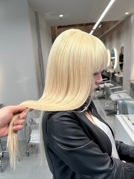 ソル ジングウマエ(SOL JINGUMAE) ハイトーンカラーブリーチペールカラーブロンドシルバーレイヤー