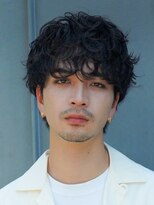 バイフィフス 原宿/表参道(by fifth)&nbsp;メンズシースルーマッシュニュアンスパーマシャドウパーマテテ風