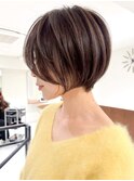 丸みショートボブ
