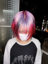 インク 渋谷(INK.)&nbsp;イメチェンヘアスタイルアンブレラカラーピンクベージュ
