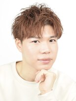 クオンヒール(QUON HEAL) 谷町四丁目七三アップバングフェザーパーマニュアンスパーマn