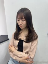 ザ アクネ 岡崎竜美丘店(THE ACNE) ♪レイヤーカット_ココアブラウン_艶カラー