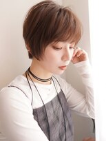 ドーチェ 瓢箪山(DOCHE)&nbsp;大人ショート×横顔美人×束感ショート×ラテベージュ