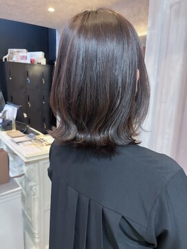 キャアリー(Caary) 福山人気20代30代透明感たっぷりラベンダーグレージュ外ハネボブ