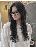 ロングレイヤーカット/顔まわりカット/20代30代40代