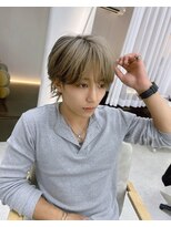 アイドットプラス 札幌大通り(i.+ODORI) 【メンズ】ハイトーンシースルーマッシュウルフ