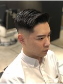 ワイルドツーブロックサイドパートショートフェードカット