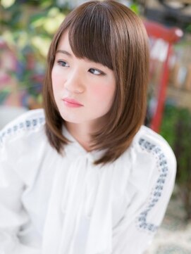 カバーヘア ブリス 戸田公園西口店(COVER HAIR bliss) ★斜めバングｘ前下がり好感小顔ストレート10代20代30代★6