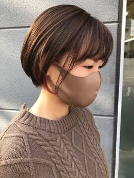 ヘアーデザイン キレイ(HAIR DESIGN Kirei) グラボブ×ブラウンカラー