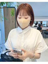 ジュリエッタ(giulietta) ボブ×オレンジブラウン×ケアブリーチ