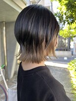 シェル 吉祥寺(shell)&nbsp;ウルフボブ_インナーカラーミルクティーベージュ11880円